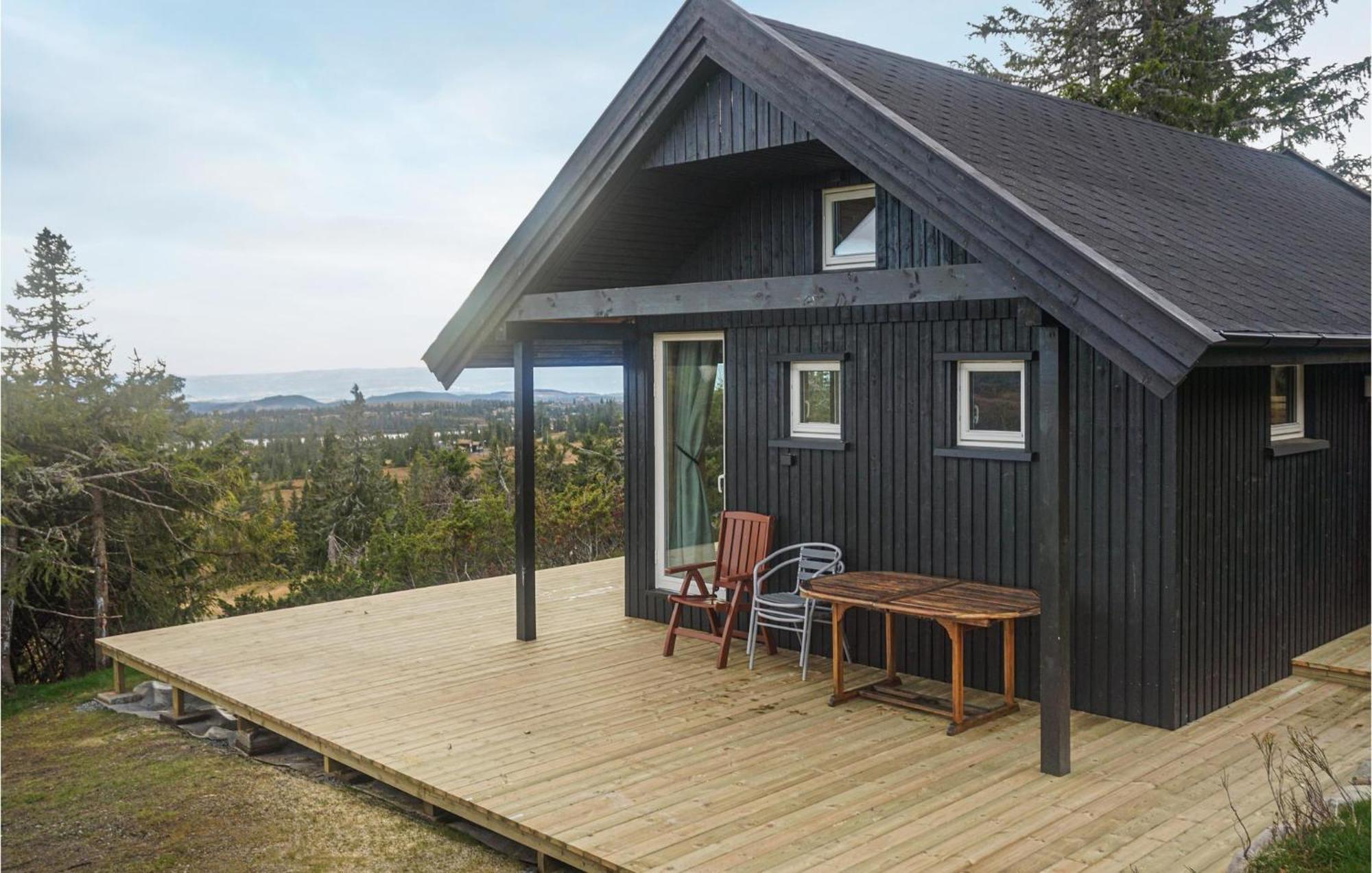 Amazing Home In Sjusjoen With Kitchen Ngoại thất bức ảnh