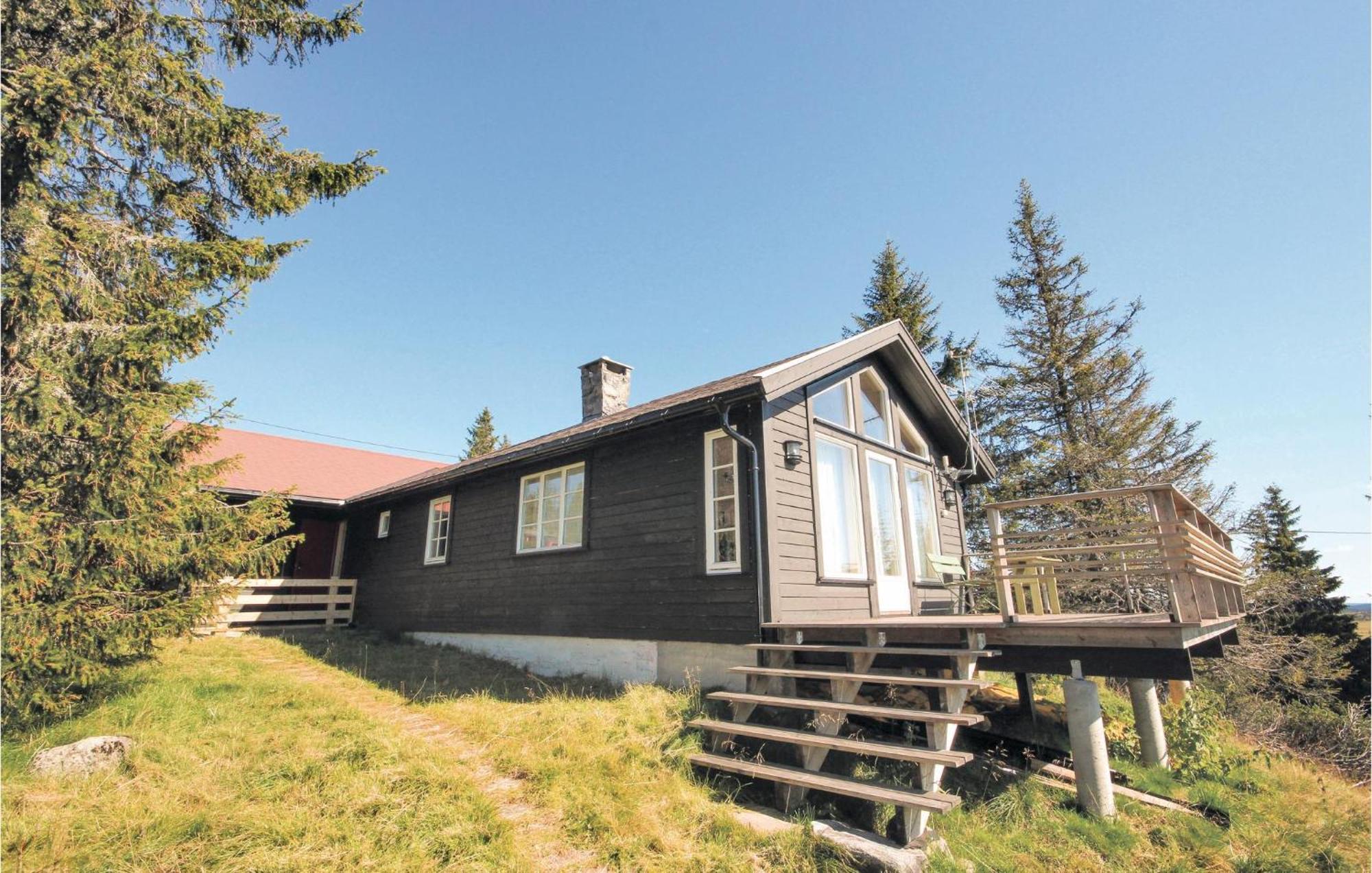 Amazing Home In Sjusjoen With Kitchen Ngoại thất bức ảnh